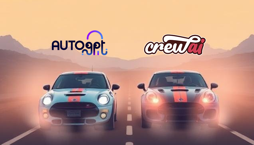 CrewAI vs. AutoGPT görseli