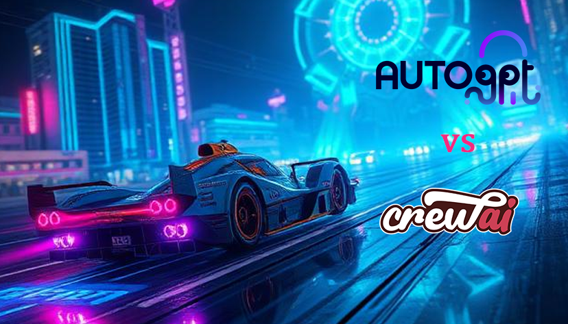 CrewAI vs. AutoGPT görseli